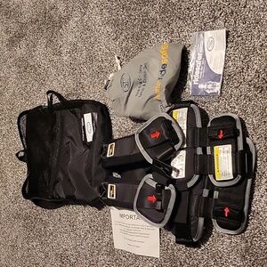 Ride Safer Travel Vest / Harness , Extra small 22 - 40 lb , Black , Vest/Bag